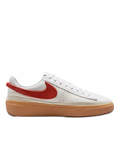 NIKE BLAZER PHANTOM LOW "WHITE DRAGON RED GUM" SNEAKERS