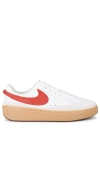 Nike Blazer Phantom Low Sneaker In White  Dragon Red  Summit White  & Gum Y