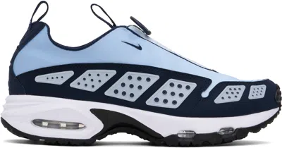 Nike Air Max Sndr Rubber-trimmed Scuba Sneakers In Blue