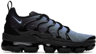 Nike Blue & Black Air Vapormax Plus Sneakers In Black/aluminum