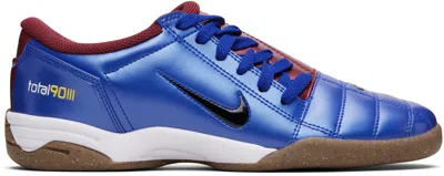 Nike X Fc Barcelona Total 90 Low-top Sneakers In Blue