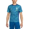 Nike Brazil Academy Pro  Men's Dri-fit Soccer Pre-match Short-sleeve Top In Blue