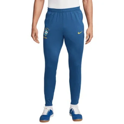 Nike Brazil Strike  Men's Dri-fit Soccer Knit Pants In Blue