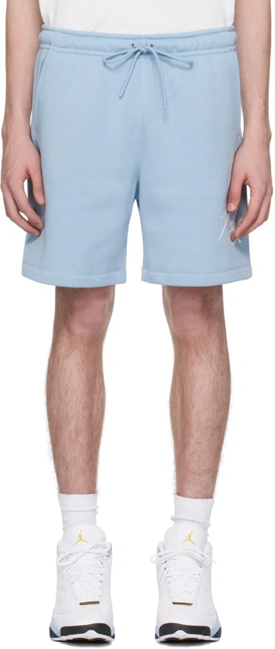 Nike Blue Brooklyn Shorts In Blue Grey/white