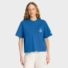 Nike Navy New England Patriots Rewind Pocket Boxy T-shirt In Blue