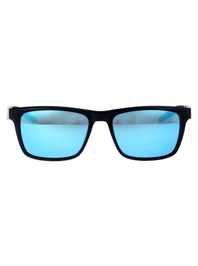 Nike Blue Mirror Navy Acetate Sunglasses In Black