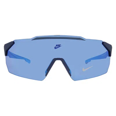 Nike Blue Mirror Shield Men's Sunglasses  Limitless Shield Ib3521x 492 61