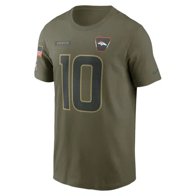 Nike Bo Nix Denver Broncos Salute To Service Menâs  Men's Nfl T-shirt In Green