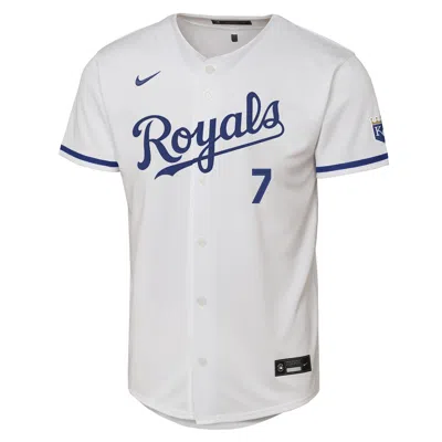 Nike Bobby Witt, Jr. Kansas City Royals Big Kids'  Mlb Stadium Home Jersey In Gray