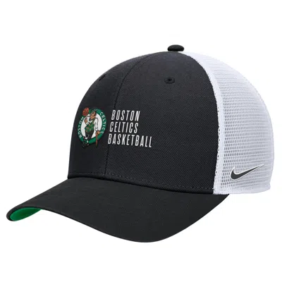 Nike Boston Celtics 2024/25 Rise Icon Edition  Unisex Nba Trucker Cap In Black