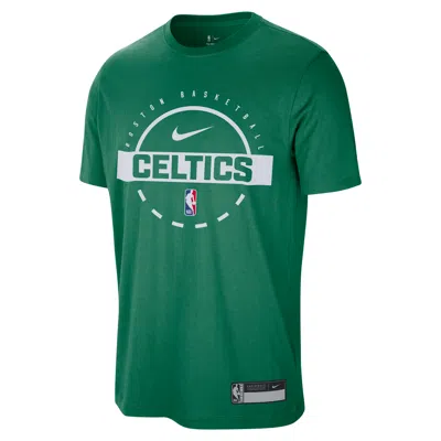 Nike Boston Celtics Authentics  Men's Dri-fit Nba Practice T-shirt In Green