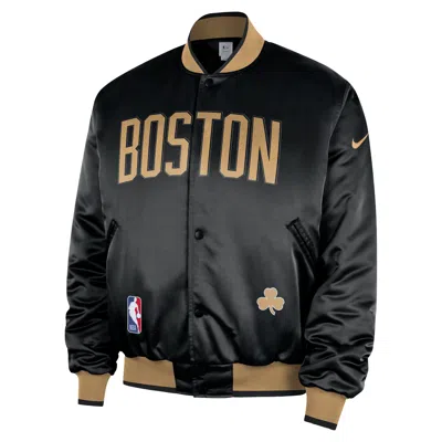 Nike Boston Celtics City Edition  Men's Nba Premium Jacket In Black