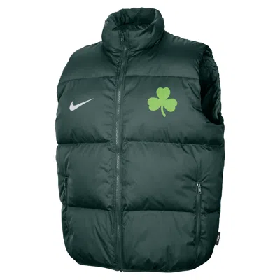 Nike Boston Celtics City Edition  Men's Nba Puffer Vest In Green