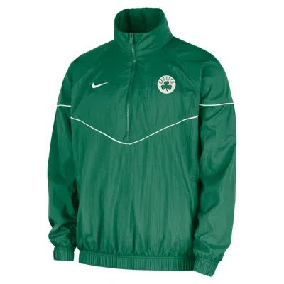 Nike Boston Celtics Courtside Windrunner  Men's Nba Anorak Jacket In Green