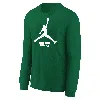 Nike Boston Celtics Essential Big Kids' Jordan Nba Long-sleeve T-shirt In Black