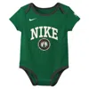 Nike Boston Celtics Just Do It Baby ()  Basketball Bodysuit Set (2-pack) In Green