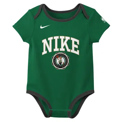 Nike Boston Celtics Just Do It Baby ()  Basketball Bodysuit Set (2-pack) In Green