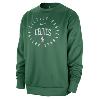 Nike Boston Celtics Spotlight  Men's Dri-fit Nba Crew-neck Sweatshirt In Green