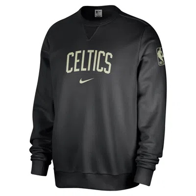 Nike Men's Black Boston Celtics Courtside Standard Issue Performance Pullover Sweatshirt