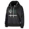 Nike Women's Black Boston Celtics Courtside Standard Issue Performance Pullover Hoodie In Black