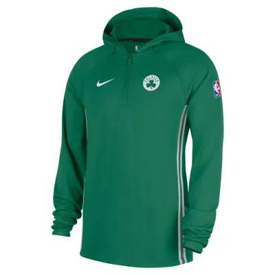 Nike Boston Celtics Zoned  Men's Dri-fit Nba 1/4-zip Hoodie In Green