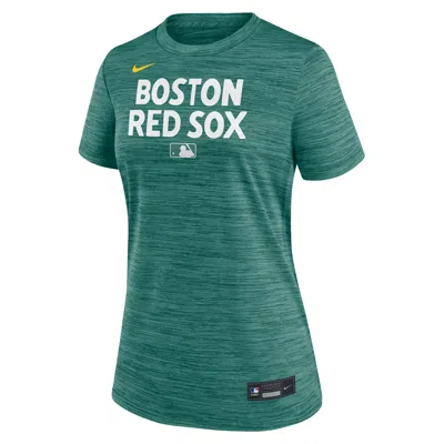 Nike Boston Red Sox Authentic Collection City Connect Velocity  Women's Dri-fit Mlb T-shirt