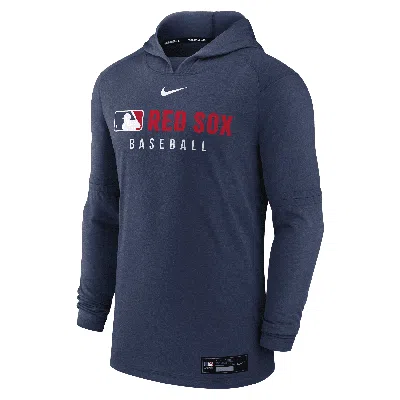 Nike Boston Red Sox Authentic Collection  Men's Dri-fit Mlb Pullover Hoodie In Blue