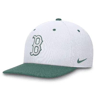 Nike Boston Red Sox Bicoastal 2-tone Pro  Unisex Dri-fit Mlb Adjustable Hat In White