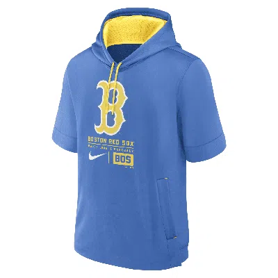 Nike Boston Red Sox City Connect  Men's Mlb Short-sleeve Pullover Hoodie In Blue