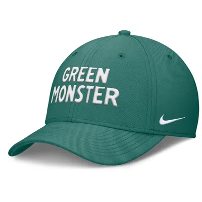 Nike Boston Red Sox City Connect Rise Swoosh  Men's Dri-fit Mlb Hat In Green