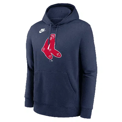 Nike Boston Red Sox Cooperstown Logo Club  Men's Mlb Pullover Hoodie In Blue