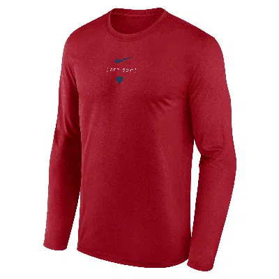 Nike Boston Red Sox Large Swoosh Back Legend  Men's Dri-fit Mlb T-shirt