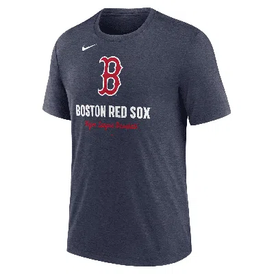 Nike Boston Red Sox Logo  Men's Mlb T-shirt In Black
