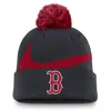 Nike Boston Red Sox Peak  Men's Mlb Cuffed Pom Beanie In Blue