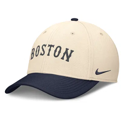 Nike Boston Red Sox Statement Rise Swoosh  Men's Dri-fit Mlb Hat