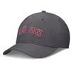 Nike Boston Red Sox Swoosh  Men's Dri-fit Mlb Hat In Grey