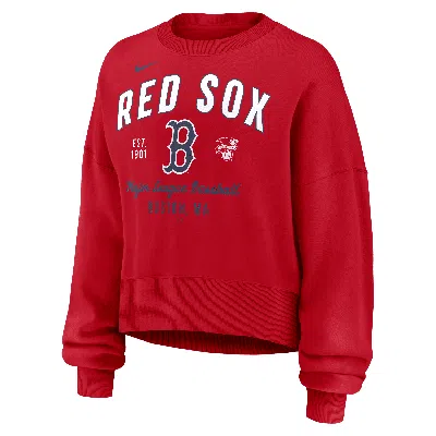 Nike Boston Red Sox  Women's Mlb Pullover Crew