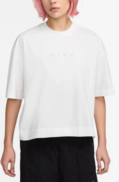Nike Boxy Midweight Cotton T-shirt In White