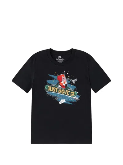 Nike Boxy-mascot Graphic-print T-shirt In Black