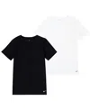 Nike Boys 2pk Crew Undershirt In Black,white