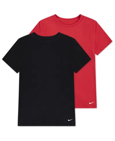 Nike Kids' Boys 2pk Crew Undershirt In Red
