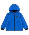 Nike Boys 2t-5 Hooded Full-zip Fleece Jacket In Blue