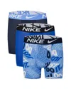 Nike Boys' 3 Pack Essential Boxer Briefs - Little Kid, Big Kid In White/university Blue