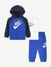 Nike Logo Tracksuit Set In Blue