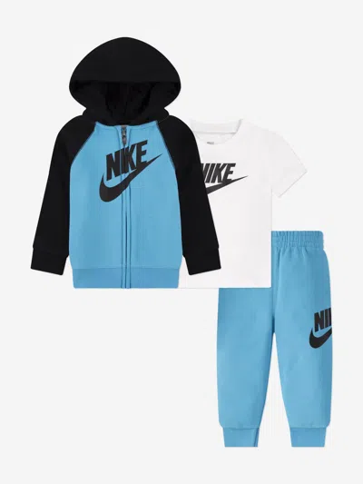 Nike Babies'  Boys 3 Piece Tracksuit Set In Blue
