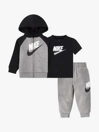Nike Babies'  Boys 3 Piece Tracksuit Set In Grey
