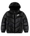 Nike Boys 4-7 All Day Play Puffer Full Zip Jacket In Black