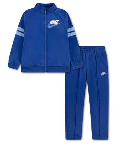 Nike Kids' Boys' 4-7 In The Zone Oversized Jacket And Track Pants, 2-piece Set In Blue