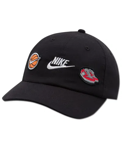 Nike Kids' Boys' 4-7 Statement Patch Club Cap In Black