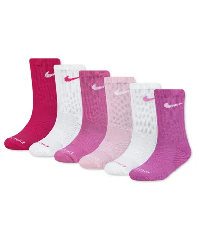 Nike Kids' Boys' 4-5 Performance Crew Socks, 6-pack In Multi